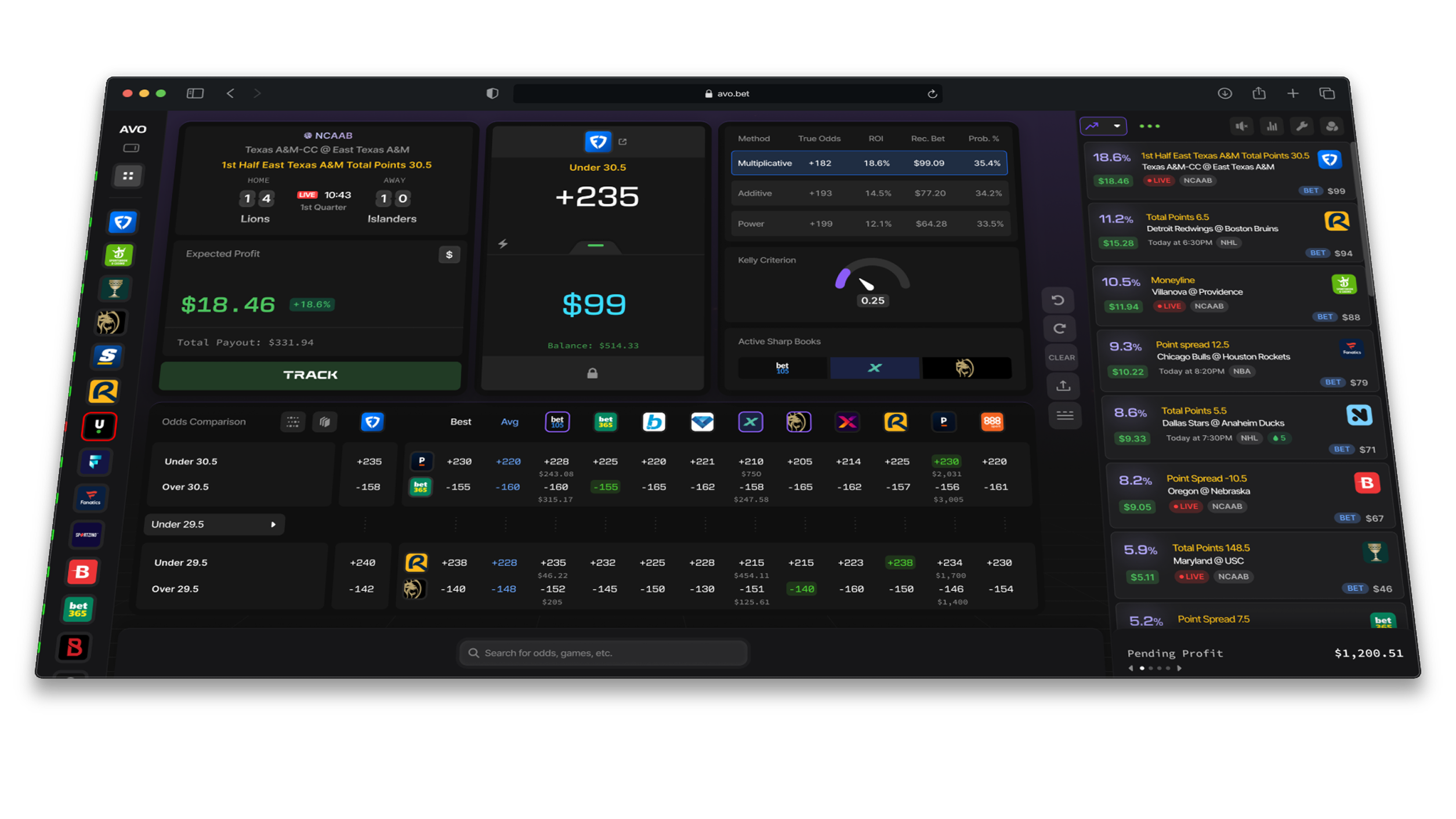 Positive EV Foreground